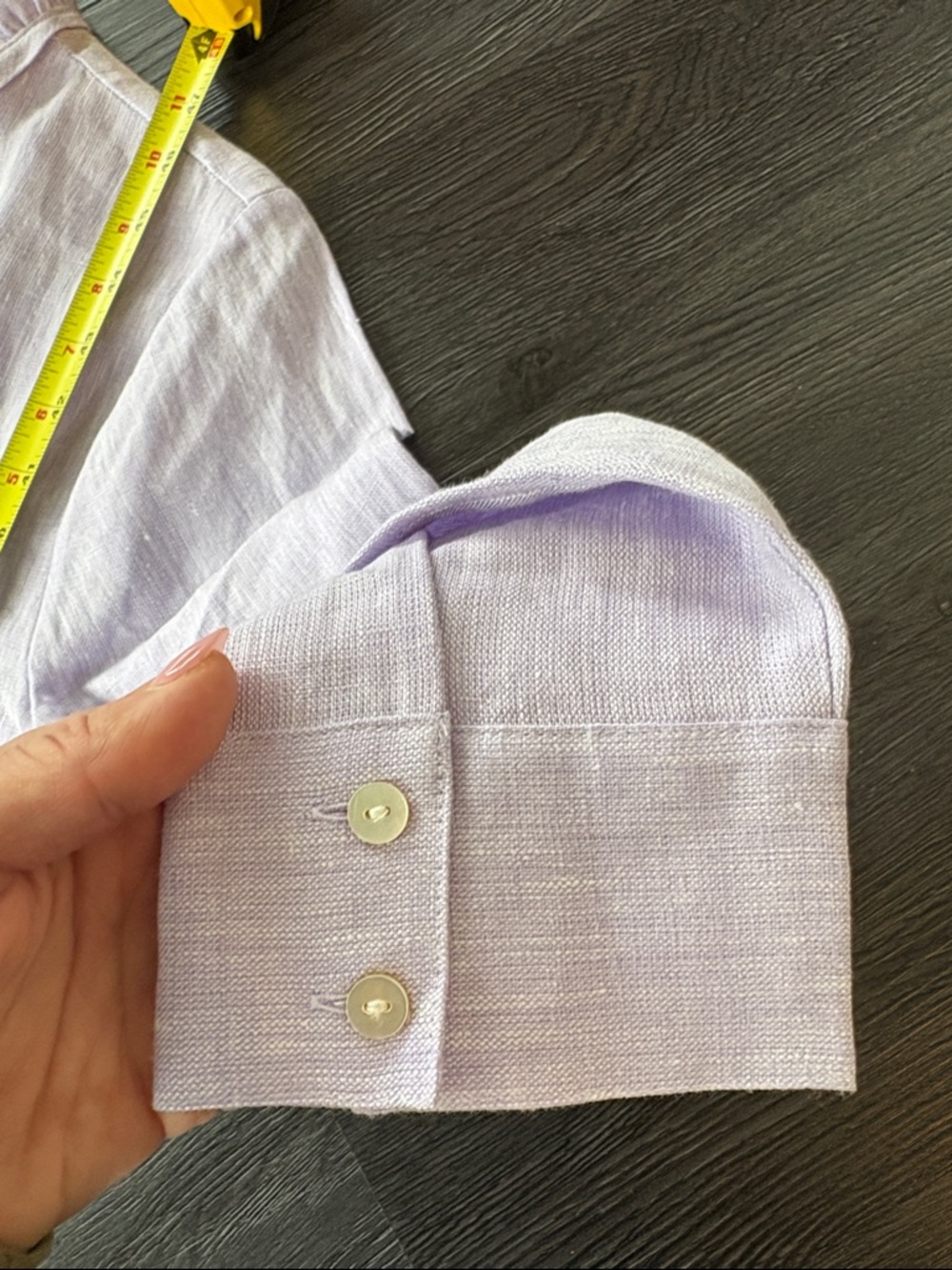 ALICE WALK Lilac Button-Front Tiered Dress Maxi Linen NEW $295 Large - Picture 9 of 9